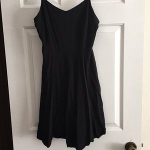 Black fit and flare dress